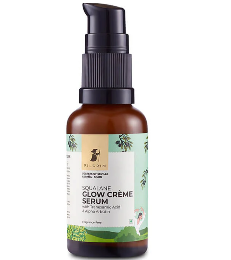 Show details for Pilgrim Spanish 4% Niacinamide & 1% Alpha arbutin Glow Crème Face Serum For Glowing Skin - 30 ML Picture of Pilgrim Spanish 4% Niacinamide & 1% Alpha arbutin Glow Crème Face Serum For Glowing Skin - 30 ML