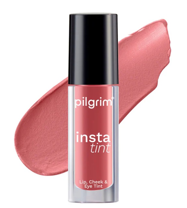 Picture of Pilgrim 3 In 1 Lip, Cheek And Eye Tint With Goodness Of Spanish - Coral Story - 02 - 2.5 ML