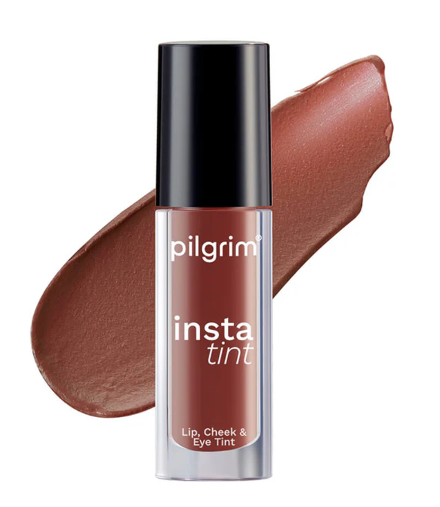 Picture of Pilgrim 3 In 1 Lip, Cheek And Eye Tint With Goodness Of Spanish - The Brown Trend - 03 - 2.5 ML