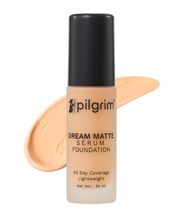 Show details for Pilgrim Dream Matte Serum Foundation With Matte & Poreless All Day Coverage Lightweight - Natural Almond - 30 ML Picture of Pilgrim Dream Matte Serum Foundation With Matte & Poreless All Day Coverage Lightweight - Natural Almond - 30 ML