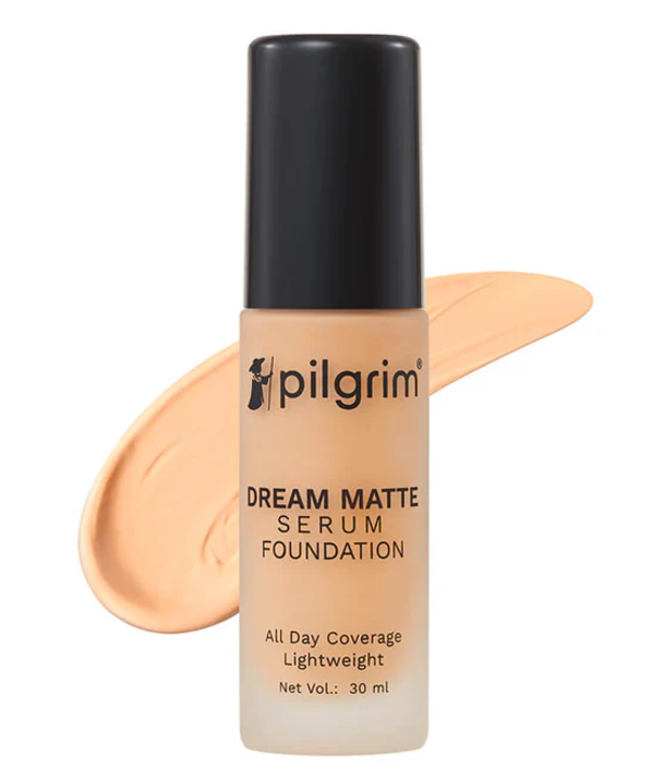 Show details for Pilgrim Dream Matte Serum Foundation With Matte & Poreless All Day Coverage Lightweight - Warm Sand - 30 ML Picture of Pilgrim Dream Matte Serum Foundation With Matte & Poreless All Day Coverage Lightweight - Warm Sand - 30 ML