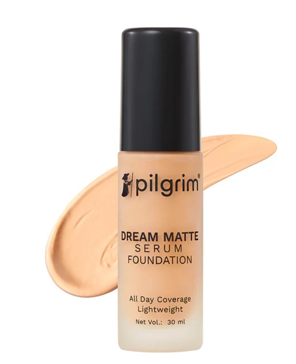 Show details for Pilgrim Dream Matte Serum Foundation With Matte & Poreless All Day Coverage Lightweight - Golden Beige - 30 ML Picture of Pilgrim Dream Matte Serum Foundation With Matte & Poreless All Day Coverage Lightweight - Golden Beige - 30 ML