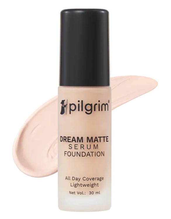 Picture of Pilgrim Dream Matte Serum Foundation With Matte & Poreless All Day Coverage Lightweight - Pure Ivory