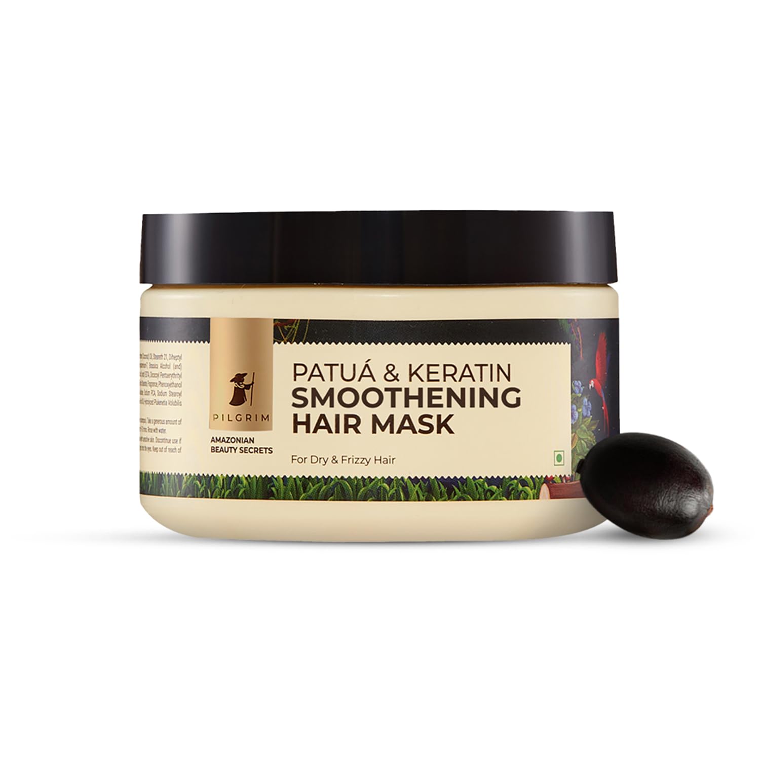 Show details for Pilgrim Amazonian Patua & Keratin Strengthening Hair Mask For Dry & Frizzy Hair With Sacha Inchi - 200 GM Picture of Pilgrim Amazonian Patua & Keratin Strengthening Hair Mask For Dry & Frizzy Hair With Sacha Inchi - 200 GM