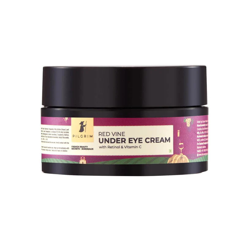 Show details for Pilgrim Red Vine Under Eye Cream with Retinol & Vitamin C For Dark Circles, Wrinkles, & Puffy Eyes - 30 GM Picture of Pilgrim Red Vine Under Eye Cream with Retinol & Vitamin C For Dark Circles, Wrinkles, & Puffy Eyes - 30 GM