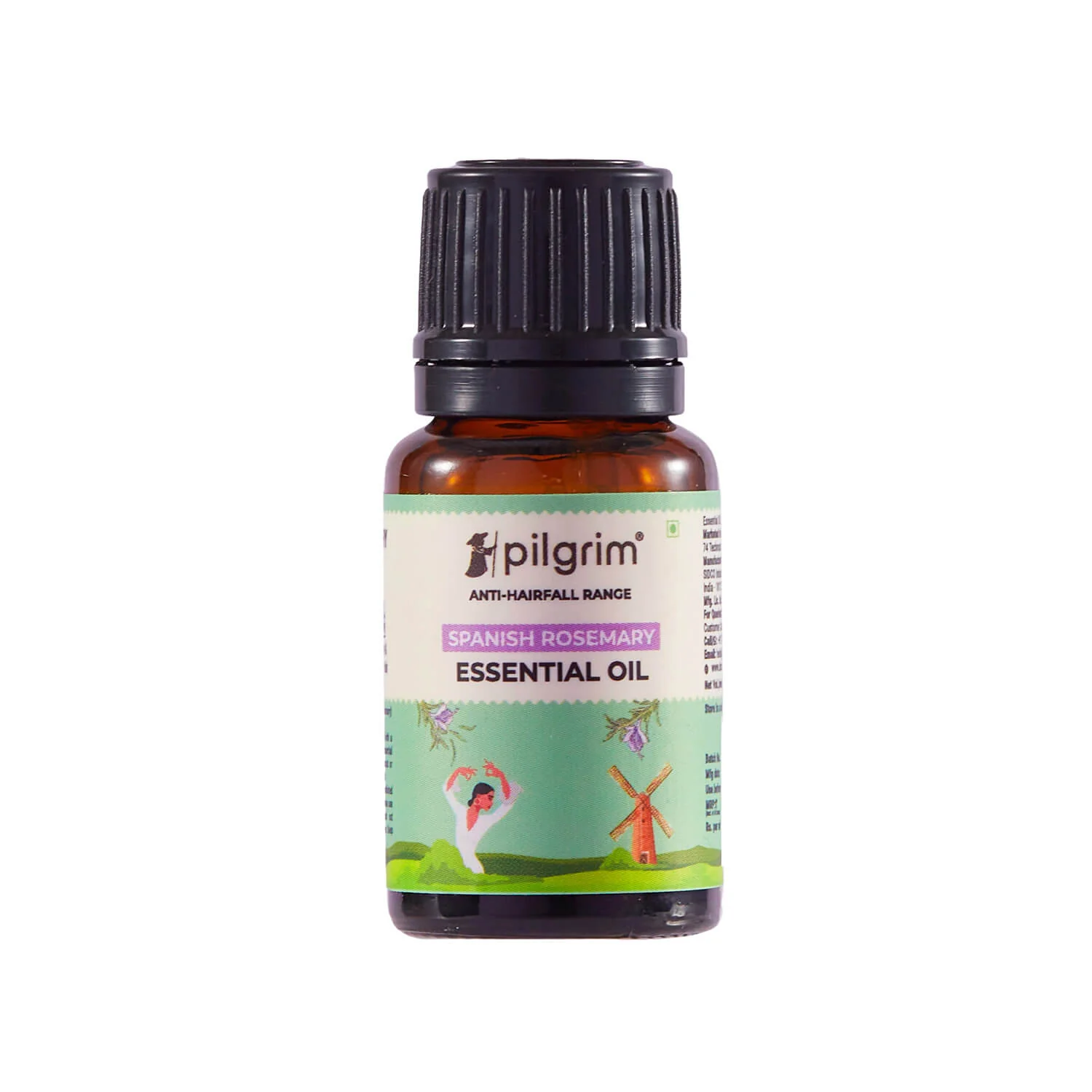 Show details for Pilgrim Spanish Rosemary Essential Oil For Hair Growth, Hair Fall Control & Hair Strengthening - 10 ML Picture of Pilgrim Spanish Rosemary Essential Oil For Hair Growth, Hair Fall Control & Hair Strengthening - 10 ML