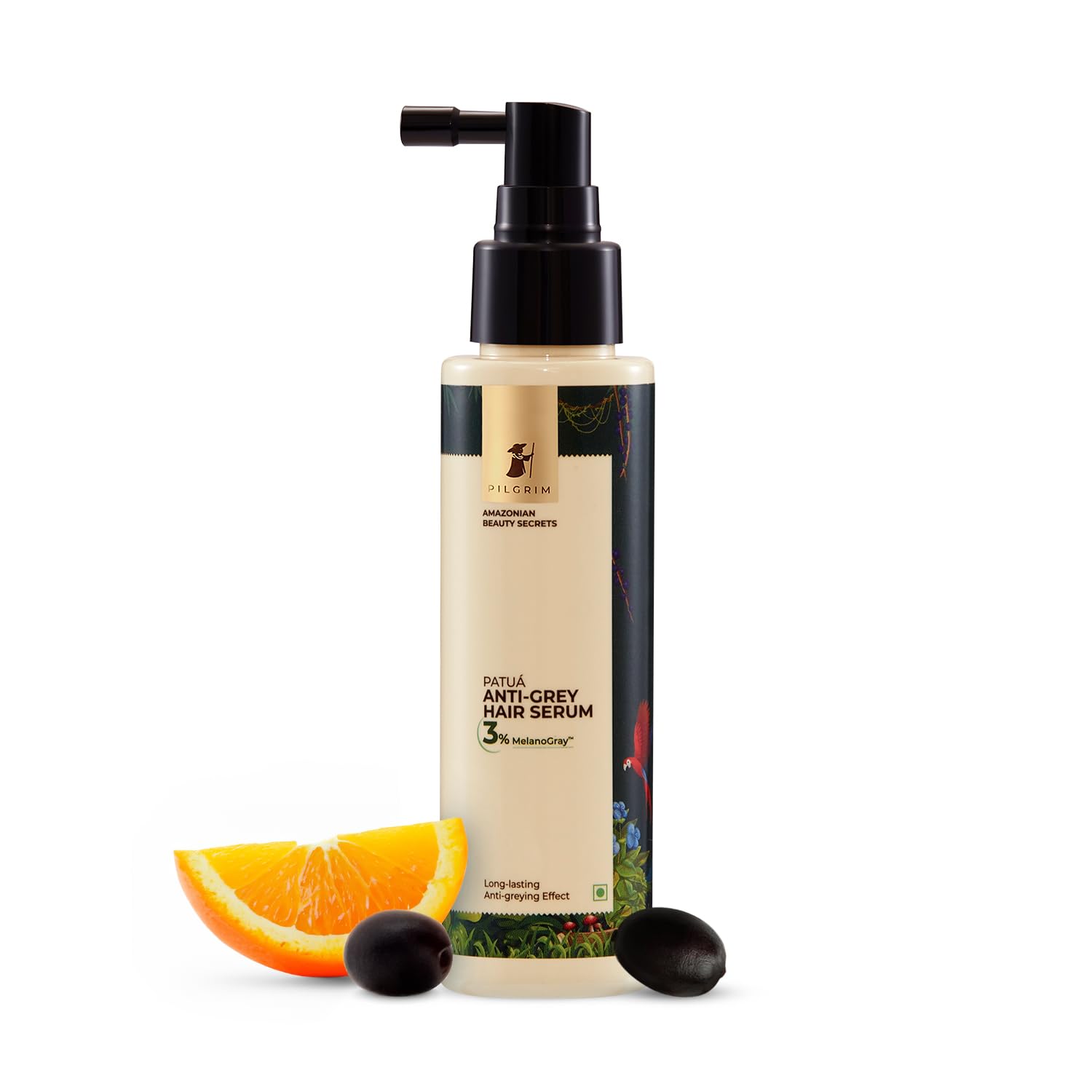 Show details for Pilgrim Patuá 3% MelanoGray Anti-grey Hair Serum To Reduce Grey Hair - 90 ML Picture of Pilgrim Patuá 3% MelanoGray Anti-grey Hair Serum To Reduce Grey Hair - 90 ML