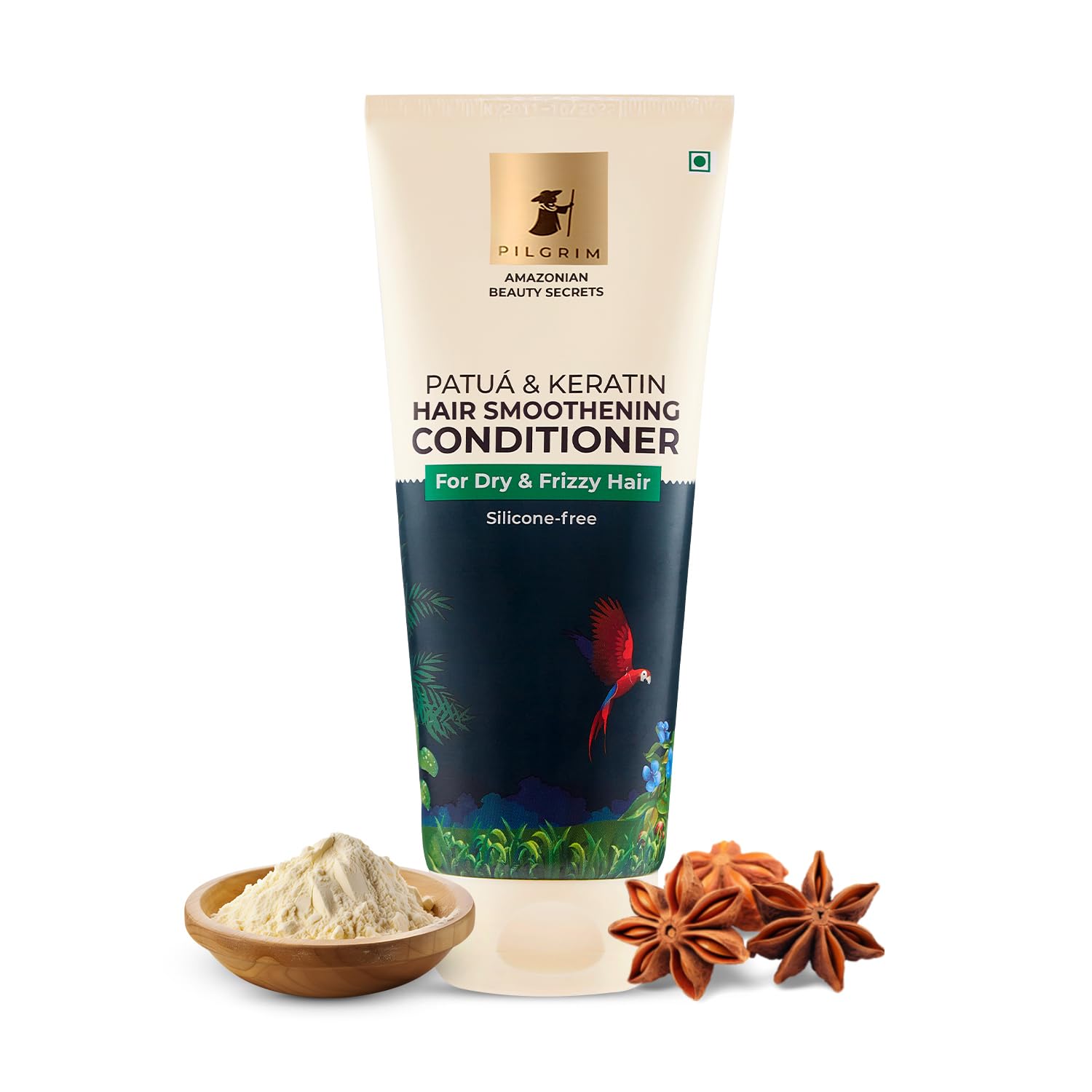 Show details for Pilgrim Amazonian Patua & Keratin Hair Smoothing Conditioner For Dry & Frizzy Hair With Sacha Inchi - 200 ML Picture of Pilgrim Amazonian Patua & Keratin Hair Smoothing Conditioner For Dry & Frizzy Hair With Sacha Inchi - 200 ML