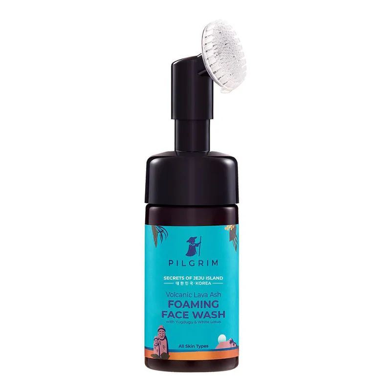 Show details for Pilgrim Volcanic Lava Ash Foaming Face Wash with Brush - 120 ML Picture of Pilgrim Volcanic Lava Ash Foaming Face Wash with Brush - 120 ML
