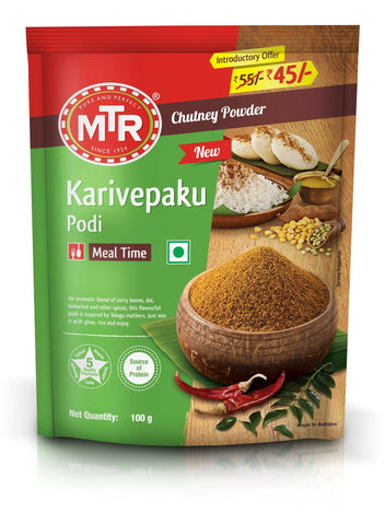 Show details for MTR Karivepaku Podi - 100 GM Picture of MTR Karivepaku Podi - 100 GM