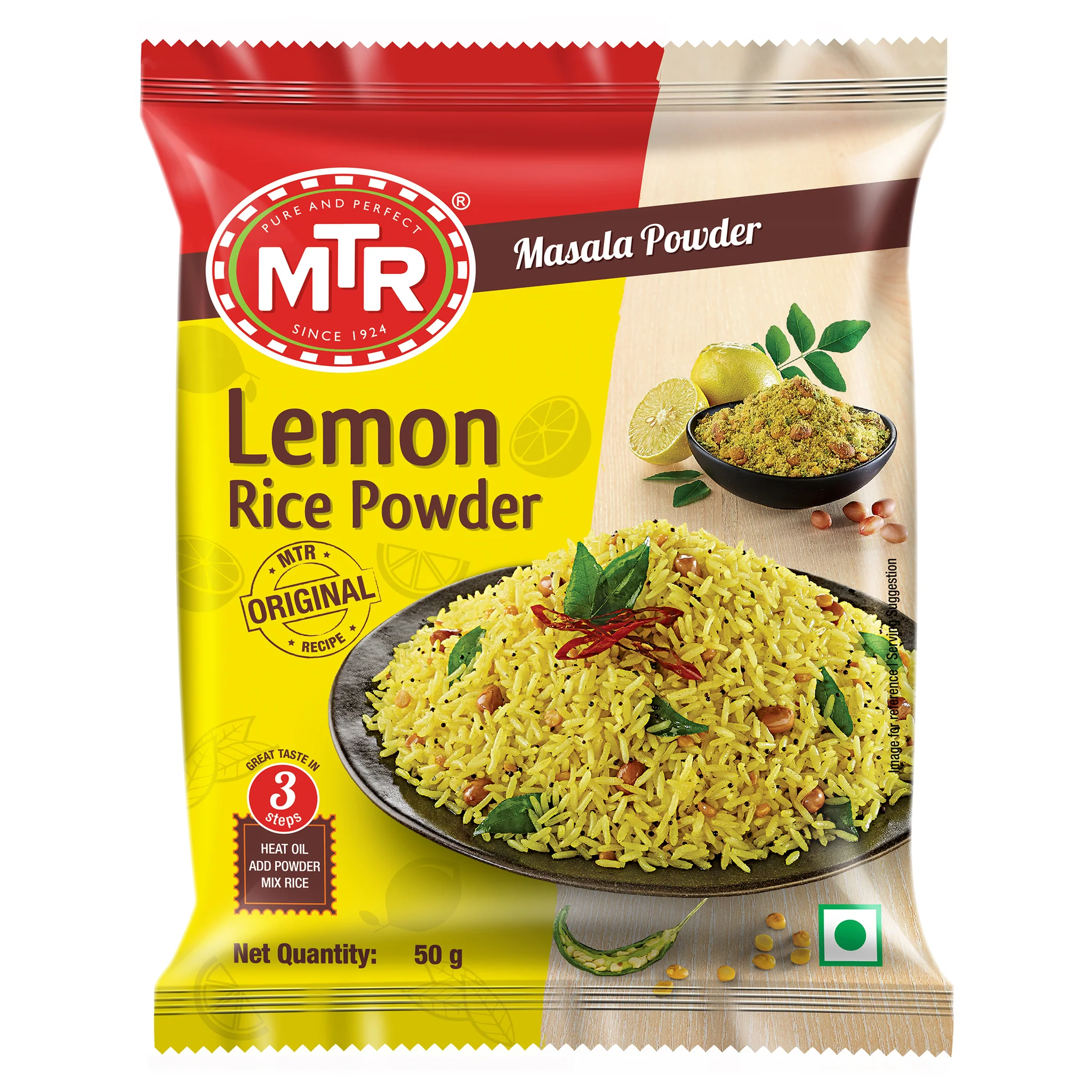 Show details for MTR Lemon Rice Powder - 50 GM Picture of MTR Lemon Rice Powder - 50 GM