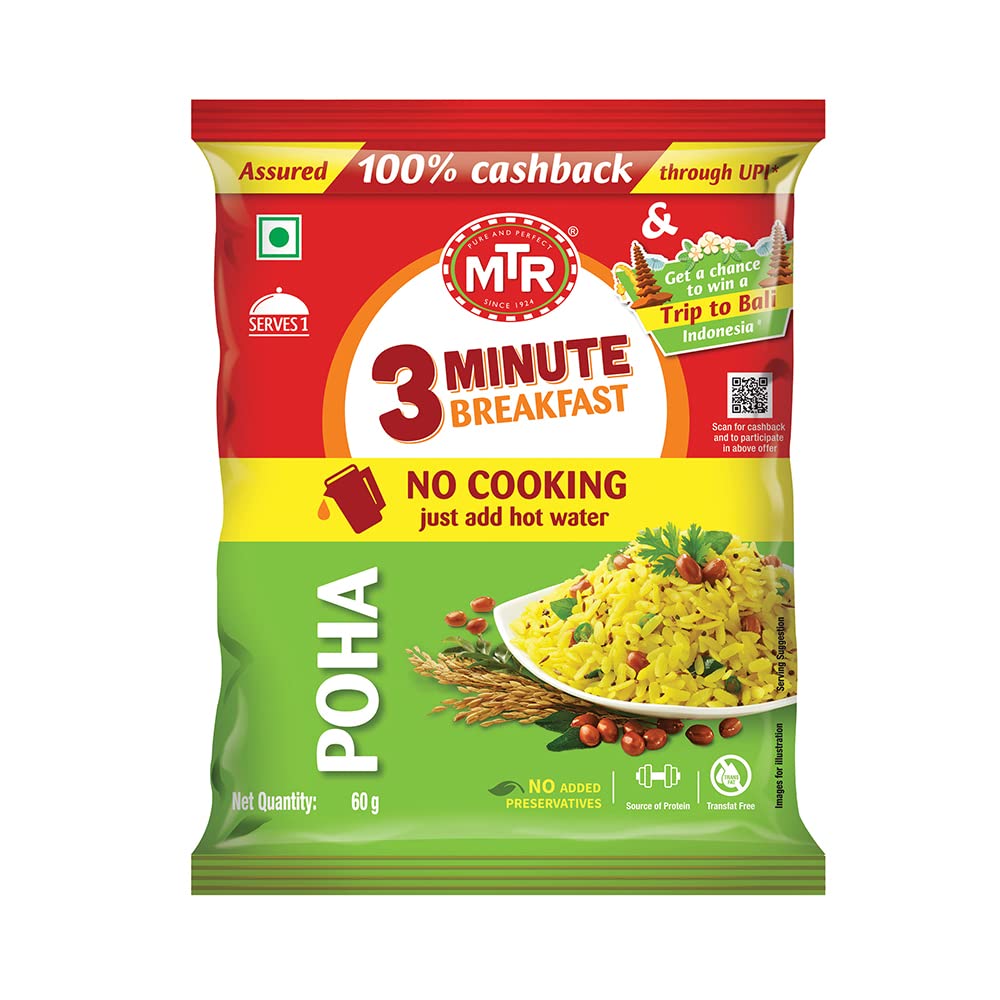 Show details for MTR Instant Poha - 60 GM Picture of MTR Instant Poha - 60 GM