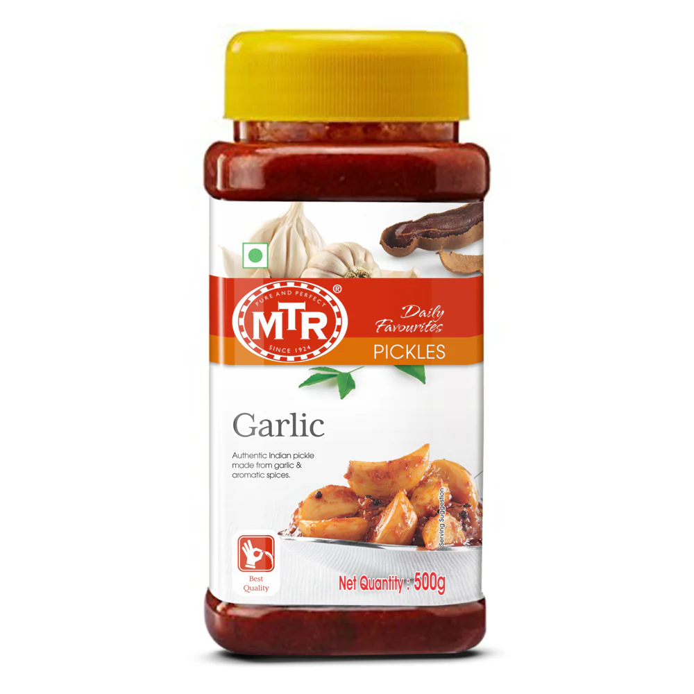 Show details for MTR Garlic Pickle - 500 GM Picture of MTR Garlic Pickle - 500 GM