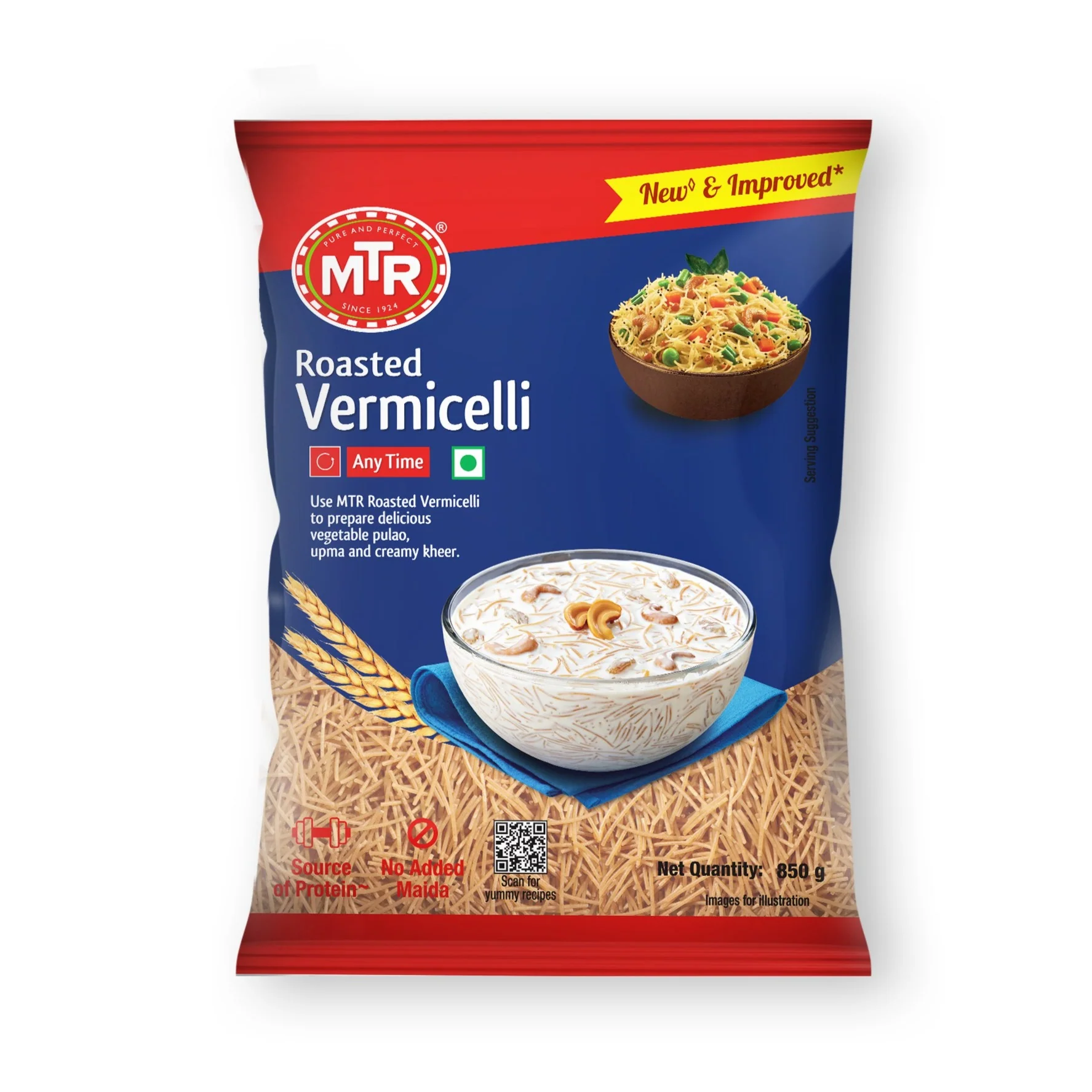 Show details for MTR Roasted Vermicelli - 850 GM Picture of MTR Roasted Vermicelli - 850 GM
