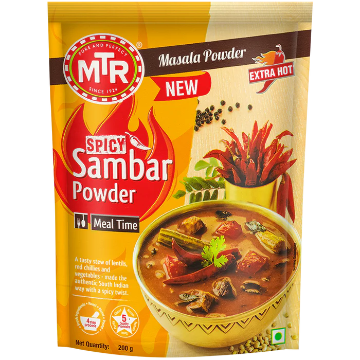 Show details for MTR Spicy Sambar Powder - 200 GM Picture of MTR Spicy Sambar Powder - 200 GM