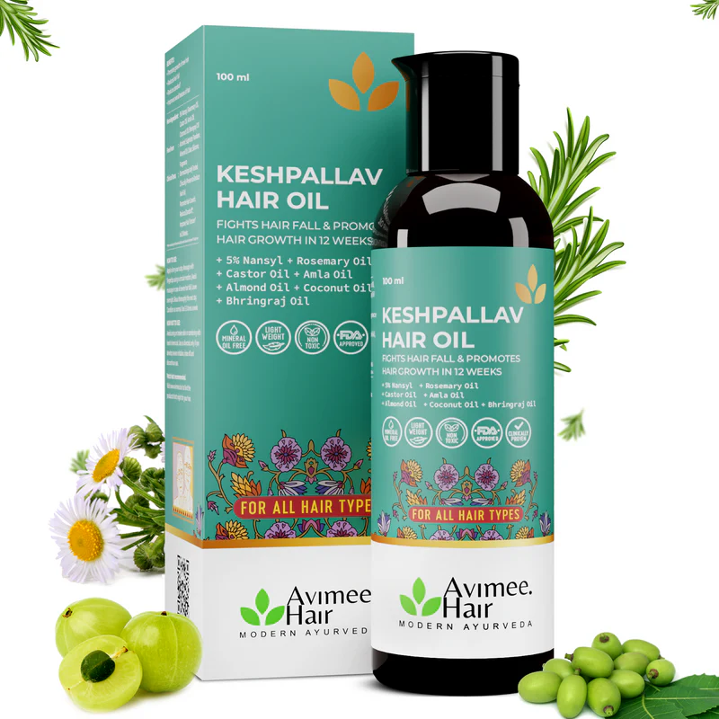 Picture of Avimee Herbal Keshpallav Hair Oil for Hair Growth -100 ML