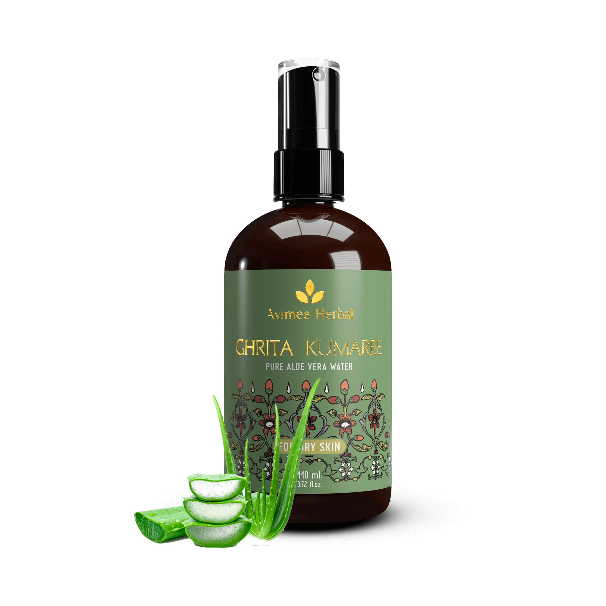 Picture of Avimee Herbal Ghrita Kumaaree Pure Aloe Vera Water - 110 ML