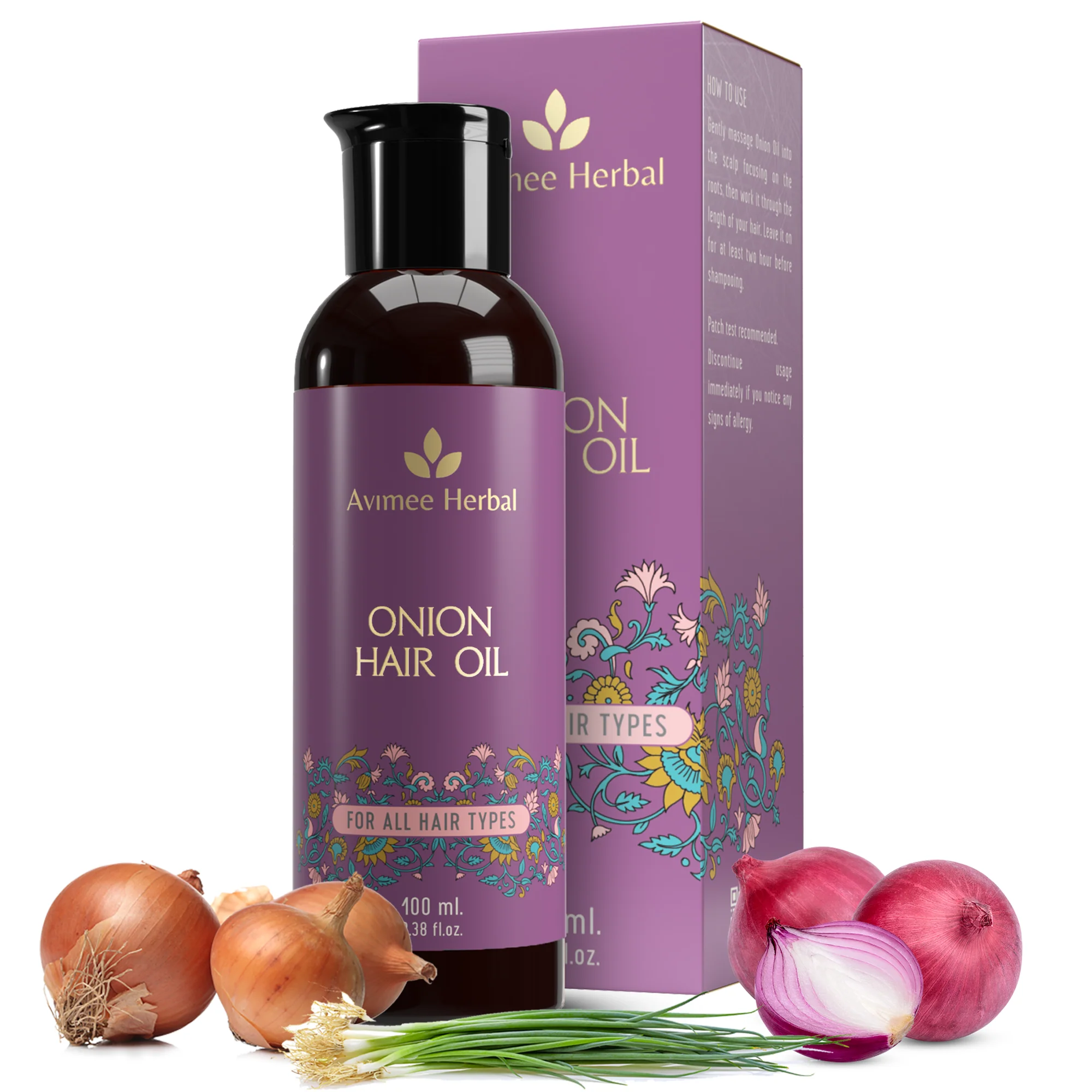 Picture of Avimee Herbal Onion Hair Oil - 100 ML