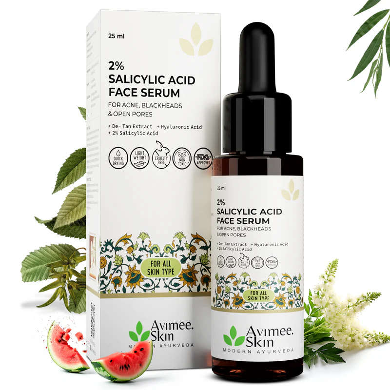 Picture of Avimee Herbal Salicylic Acid Face Serum For Acne, Blackheads & Open Pores - 25 ML