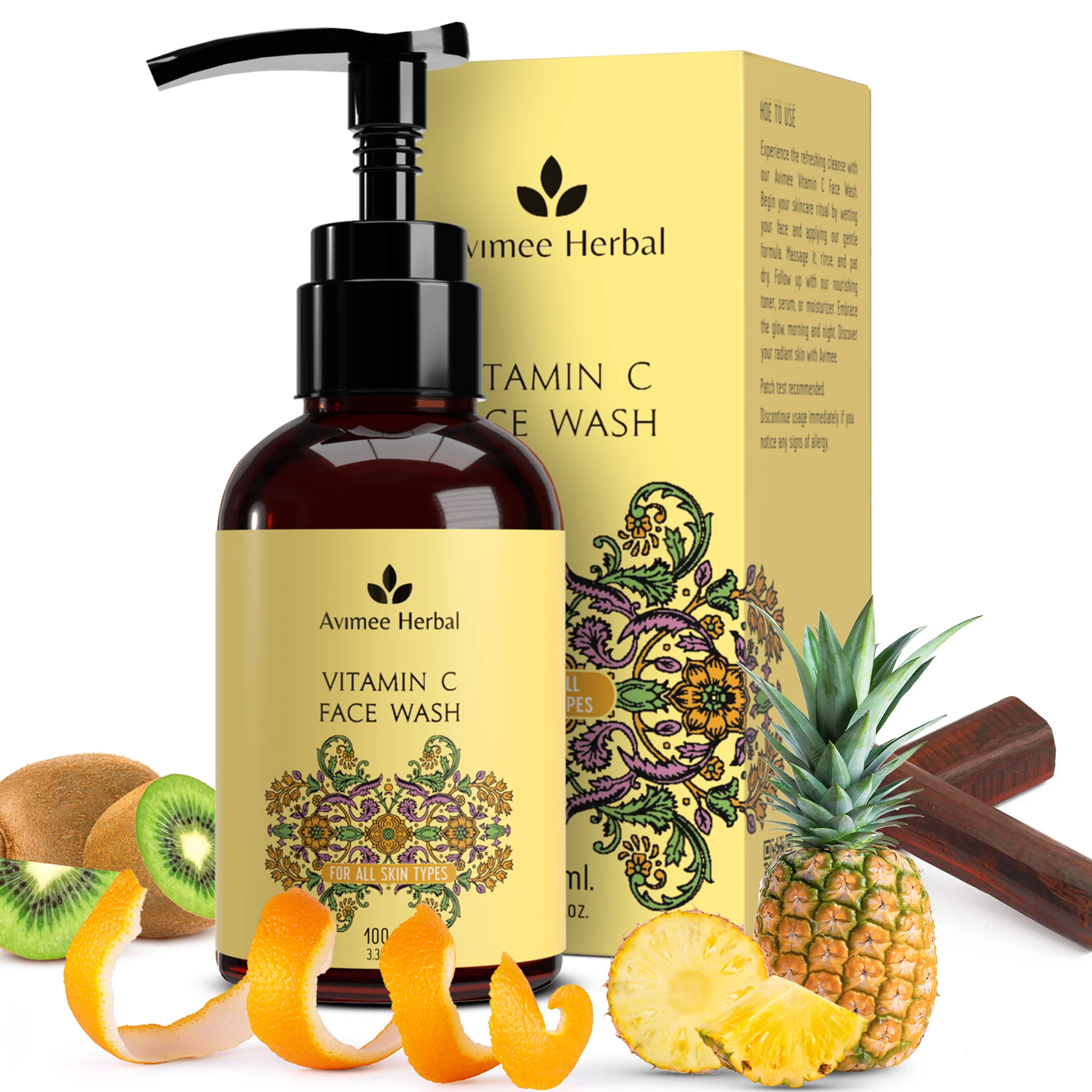 Picture of Avimee Herbal Vitamin C Face Wash - 100 ML