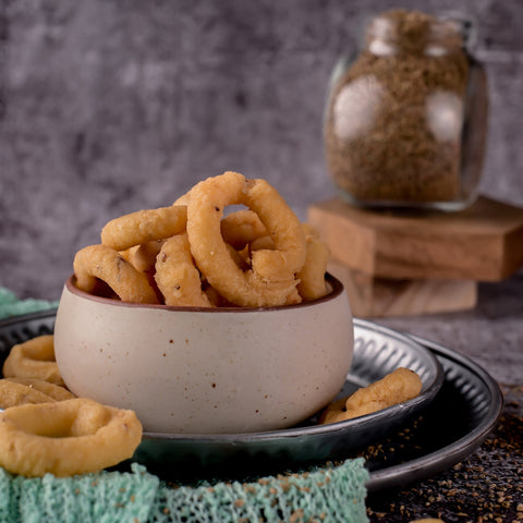 Show details for Vellanki Foods Chegodi Small | South Indian Snacks | Chinna Chekodilu / Chegodi | Ring Murukku Picture of Vellanki Foods Chegodi Small | South Indian Snacks | Chinna Chekodilu / Chegodi | Ring Murukku