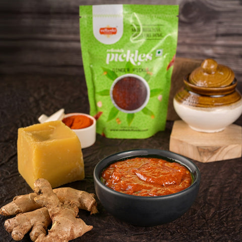 Show details for Vellanki Foods Ginger Pickle With Garlic - 1 KG Picture of Vellanki Foods Ginger Pickle With Garlic - 1 KG