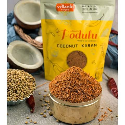 Picture of Vellanki Foods Kobbari Karam Podi (Coconut) With Garlic - 500 GM