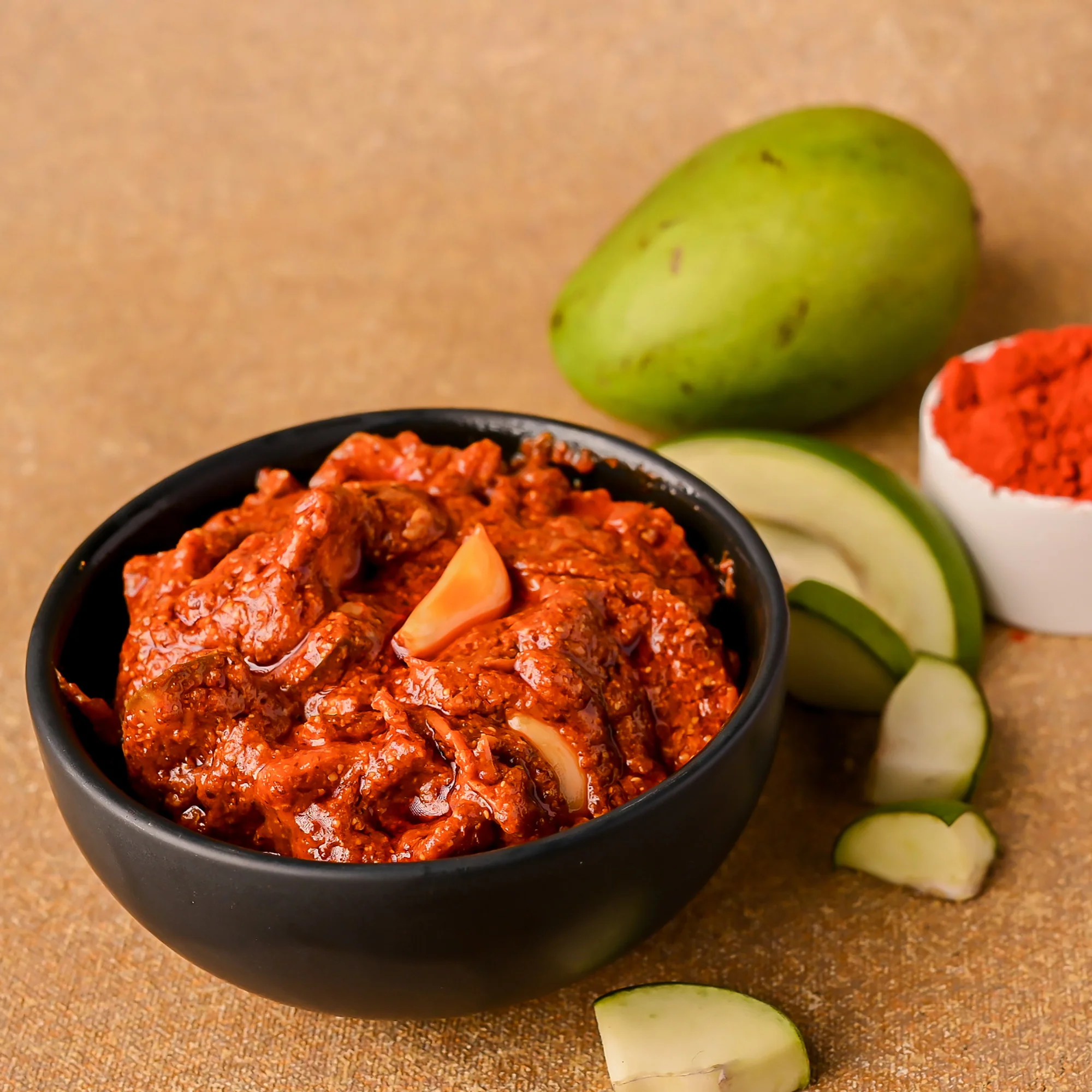 Show details for Vellanki Foods Andhra Avakaya Pickle Mango With Garlic - 1 KG Picture of Vellanki Foods Andhra Avakaya Pickle Mango With Garlic - 1 KG