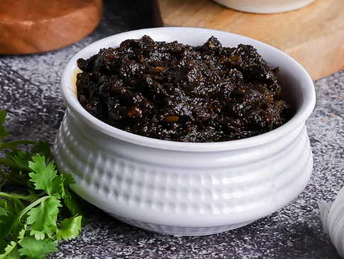 Show details for Vellanki Foods Coriander Leaves Pickle / Kothimeera Pickle - 1 KG Picture of Vellanki Foods Coriander Leaves Pickle / Kothimeera Pickle - 1 KG