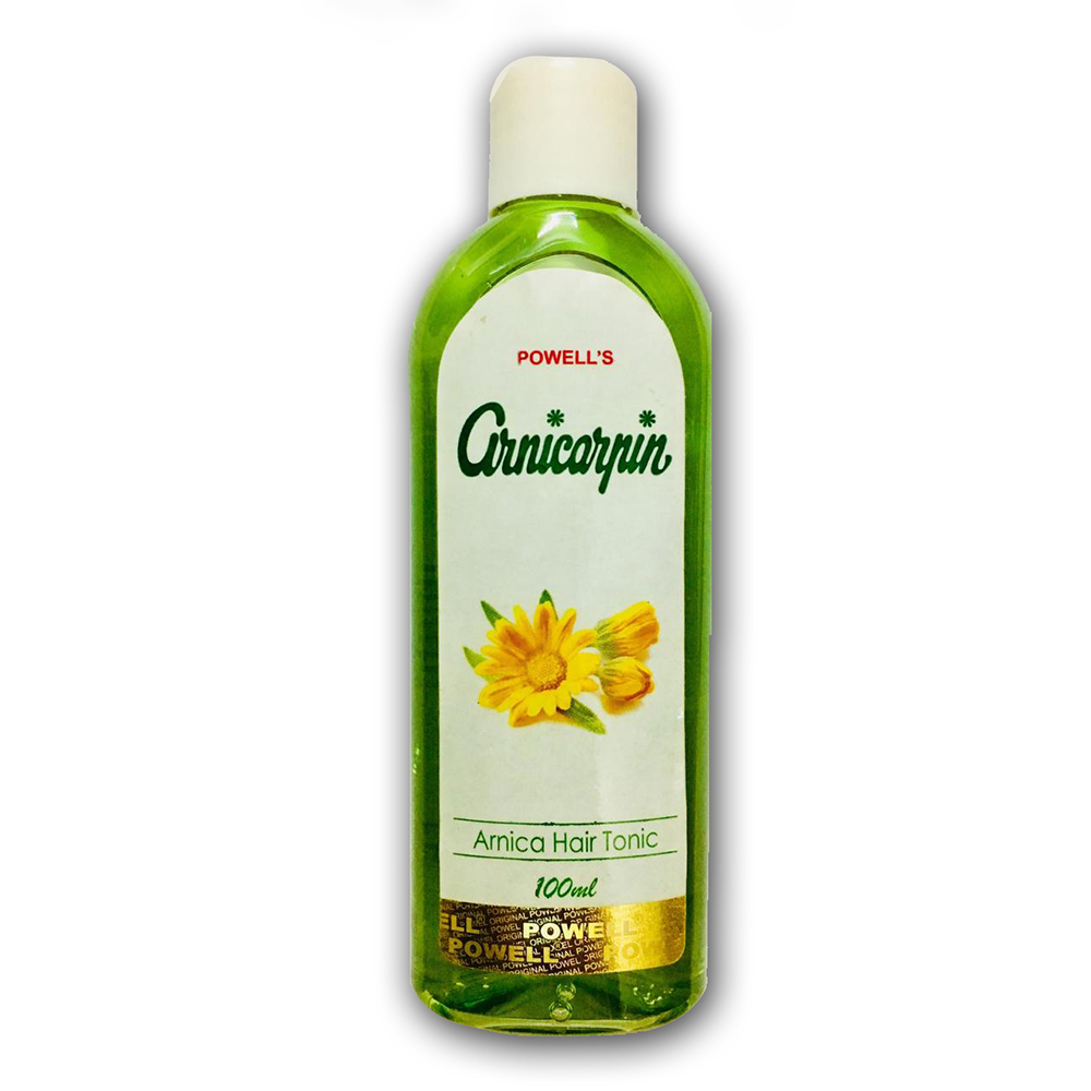 Show details for Powell's Homeopathy Arnicarpin Arnica Hair Tonic - 100 ML Picture of Powell's Homeopathy Arnicarpin Arnica Hair Tonic - 100 ML