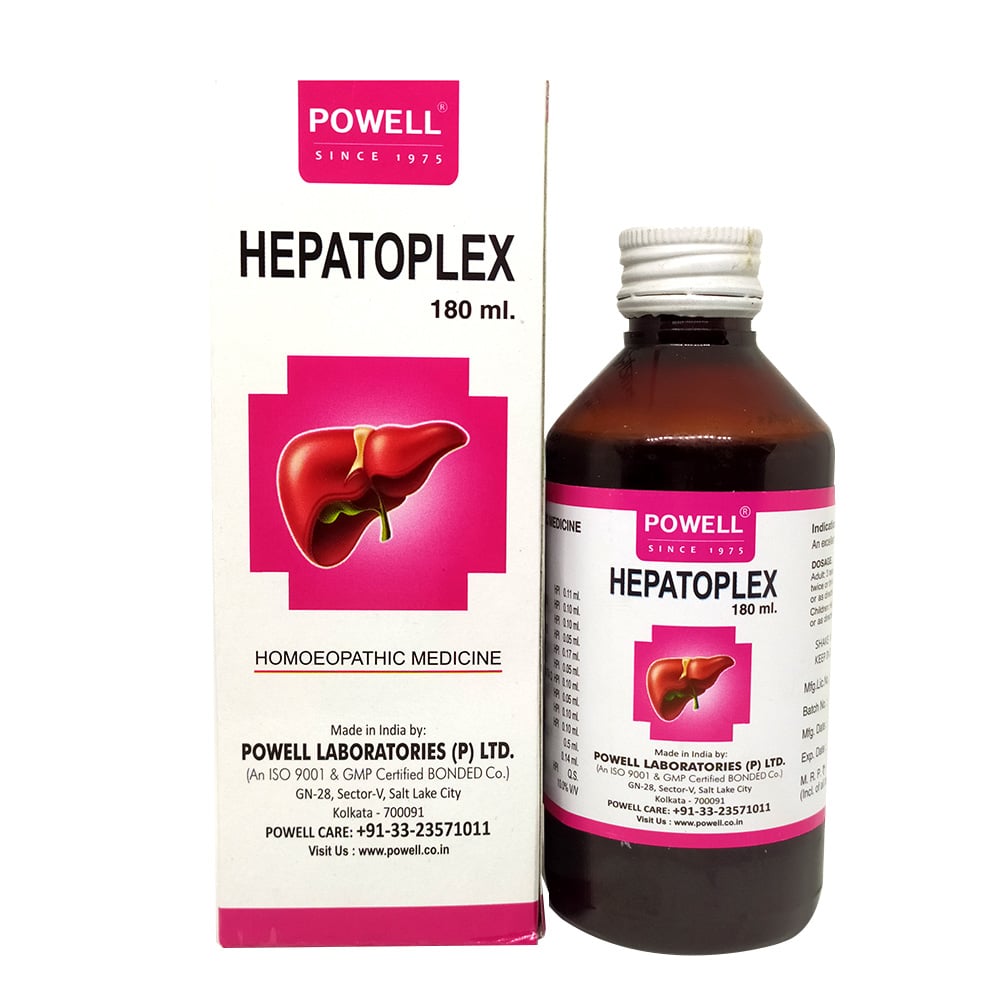 Show details for Powell's Homeopathy Hepatoplex Syrup - 180 ML Picture of Powell's Homeopathy Hepatoplex Syrup - 180 ML