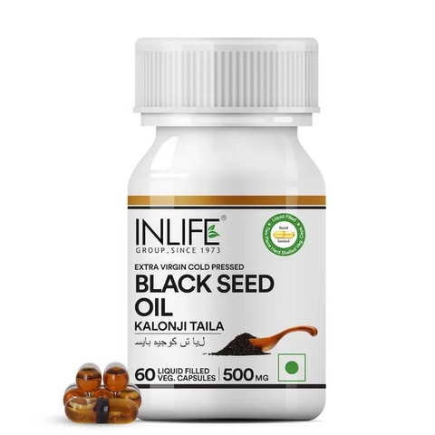 Show details for Inlife Black Seed (Kalonji) Oil Capsules - 60 Veg Caps Picture of Inlife Black Seed (Kalonji) Oil Capsules - 60 Veg Caps