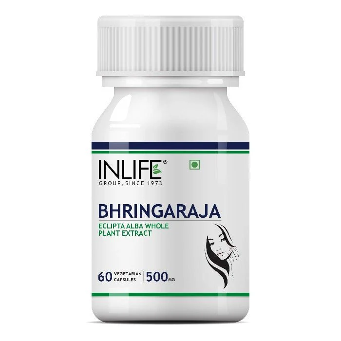 Picture of Inlife Bhringaraja Capsules - 500 MG - 60 Veg Caps