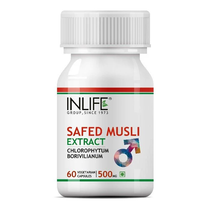 Picture of Inlife Safed Musli Extract Capsules - 60 Veg Caps