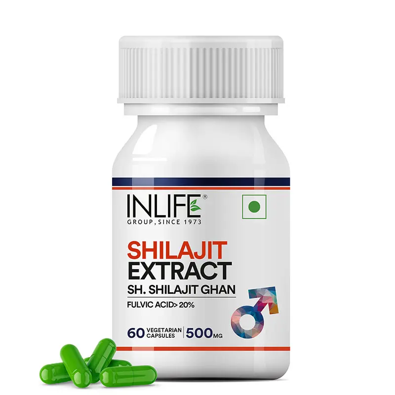 Picture of Inlife Shilajit Extract For Men - 60 Veg Caps