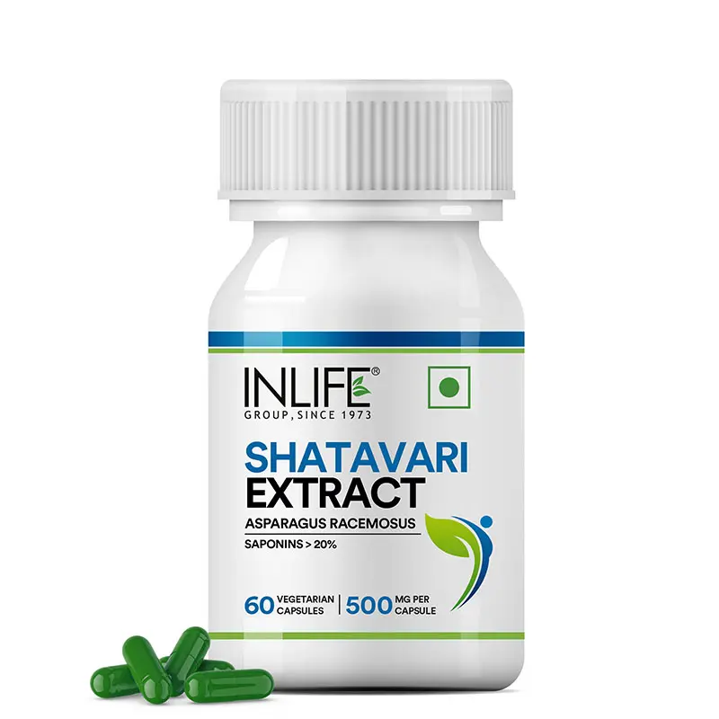 Picture of Inlife Shatavari Extract 500 MG Capsules - 60 Veg Caps