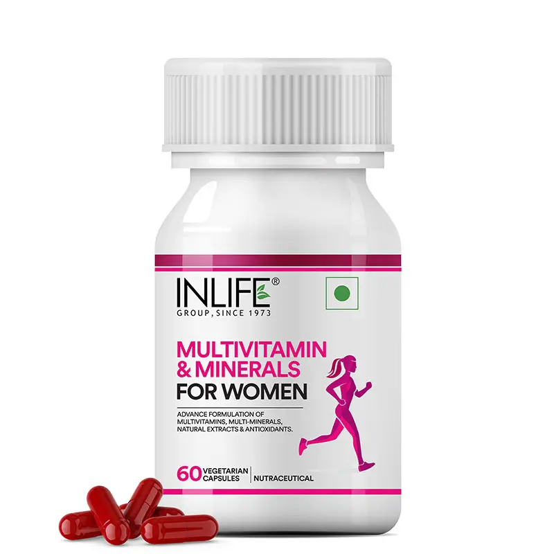 Picture of Inlife Multivitamin And Minerals Capsules For Women - 60 Veg Caps