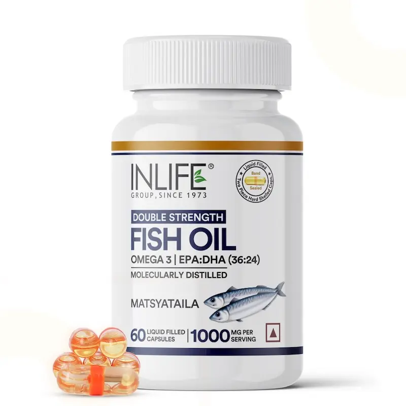 Picture of Inlife Fish Oil Double Strength Capsules - 60 Caps