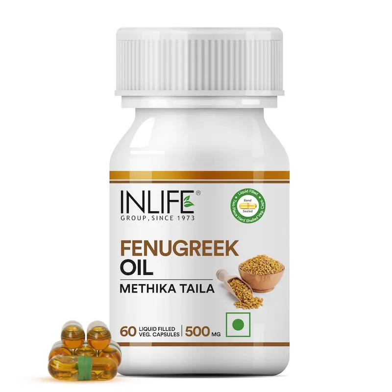 Picture of Inlife Fenugreek Oil Capsules - 60 Veg Caps