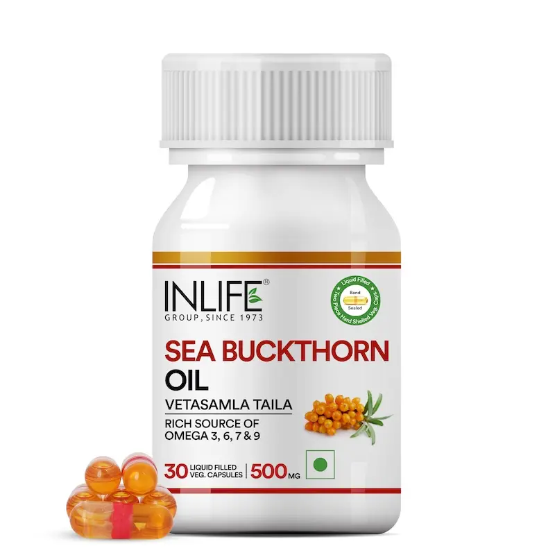 Show details for Inlife Sea Buckthorn Oil Capsules - 30  Caps Picture of Inlife Sea Buckthorn Oil Capsules - 30  Caps