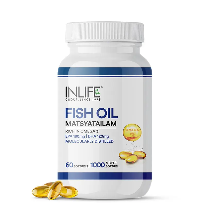 Picture of Inlife Fish Oil 1000 MG Softgels - 60 Softgels