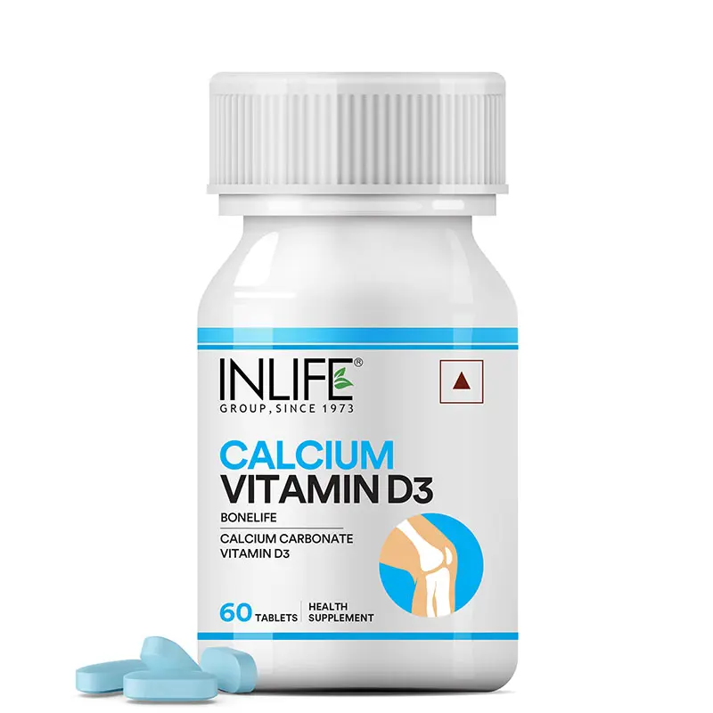 Show details for Inlife Calcium With Vitamin D3 Tablets - 60 Tabs Picture of Inlife Calcium With Vitamin D3 Tablets - 60 Tabs