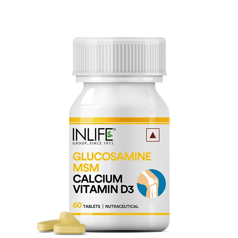 Picture of Inlife Glucosamine MSM Calcium Vitamin D3 Tablets - 60 Tabs