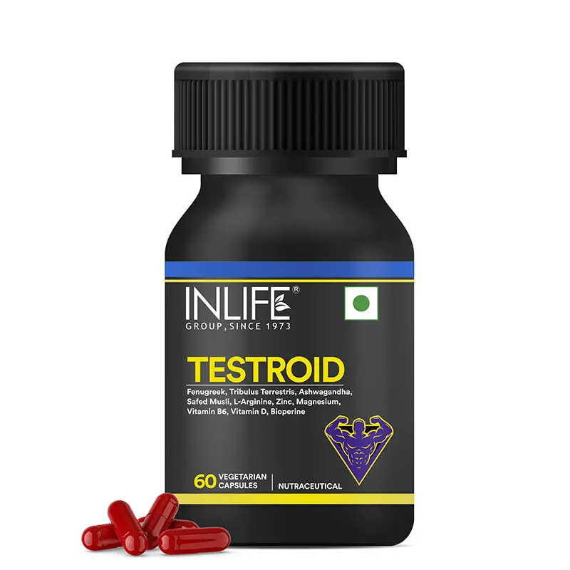 Picture of Inlife Testroid Capsules For Men - 60 Veg Caps 