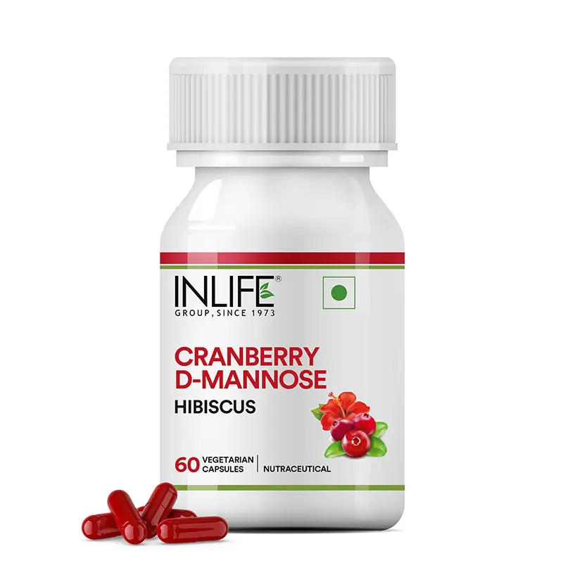 Show details for Inlife Cranberry D-Mannose Capsules - 60 Veg Caps Picture of Inlife Cranberry D-Mannose Capsules - 60 Veg Caps