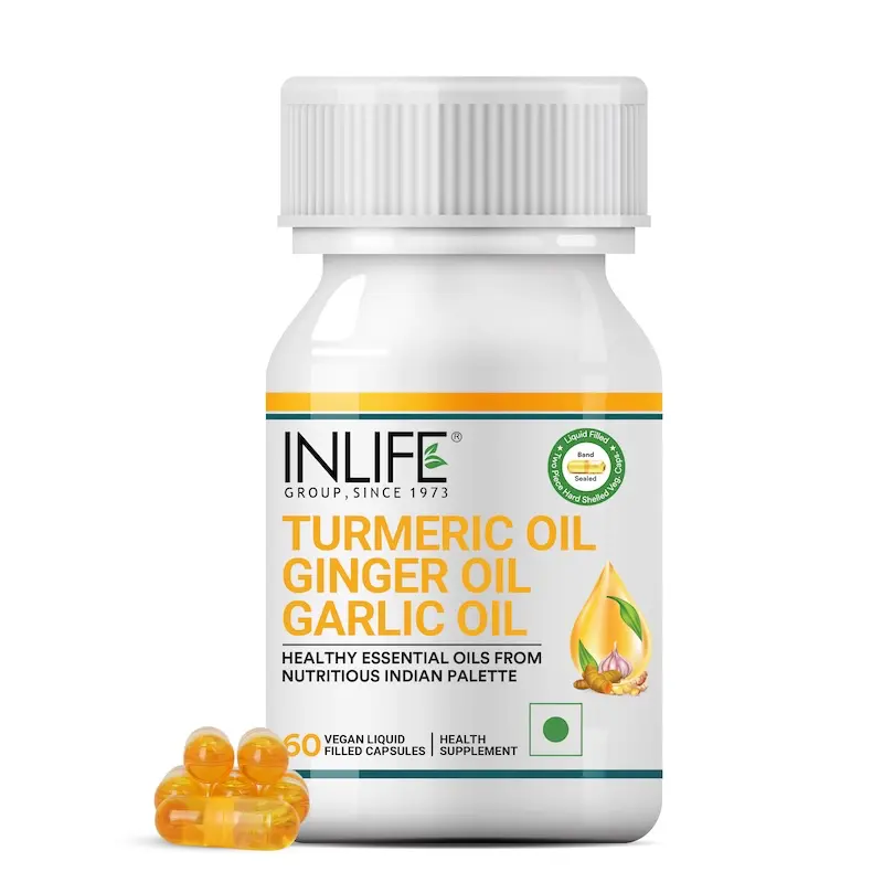 Show details for Inlife Turmeric Oil Ginger Oil Garlic Oil Capsules - 60 Caps Picture of Inlife Turmeric Oil Ginger Oil Garlic Oil Capsules - 60 Caps