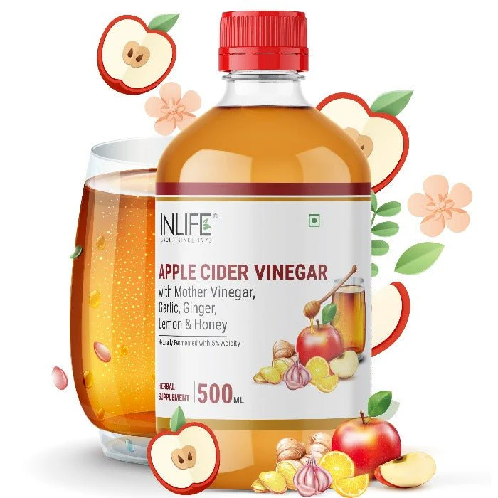 Show details for Inlife Apple Cider Vinegar - 500 ML Picture of Inlife Apple Cider Vinegar - 500 ML