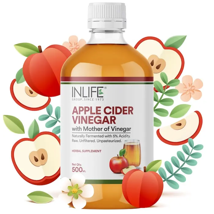 Show details for Inlife Apple Cider Vinegar With Mother Vinegar - 500 ML Picture of Inlife Apple Cider Vinegar With Mother Vinegar - 500 ML