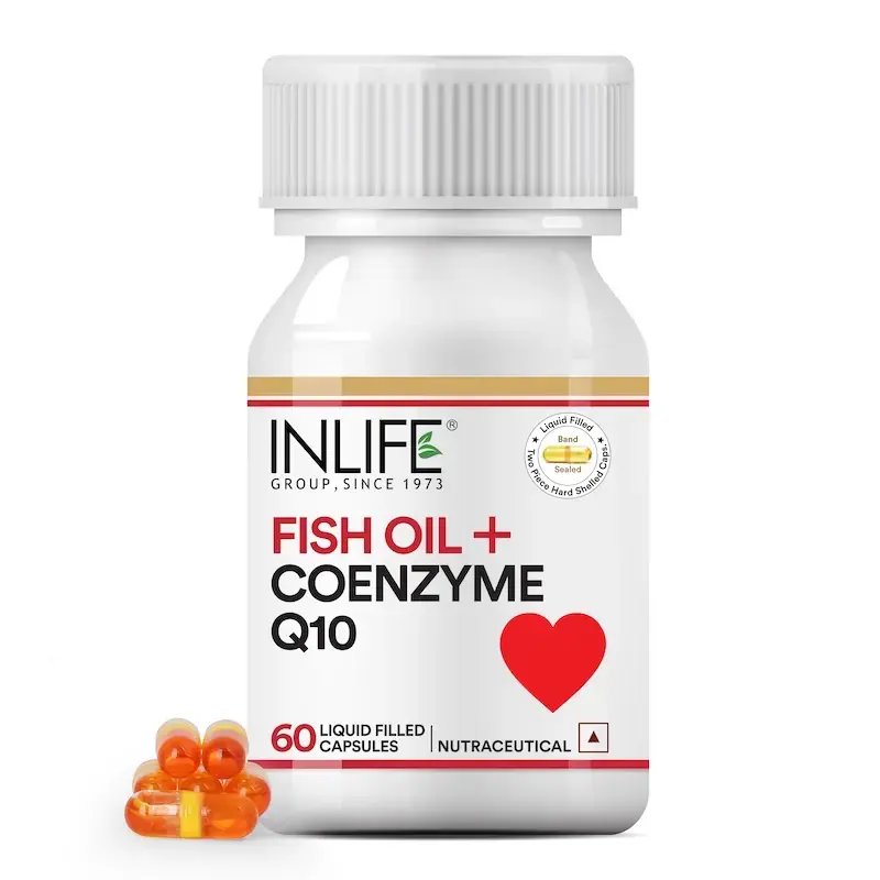 Picture of Inlife Fish Oil With Coenzyme Q10 Capsules - 60 Caps