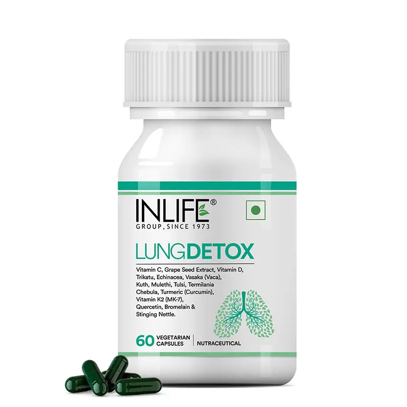 Picture of Inlife Lung Detox Capsules - 60  Veg Caps